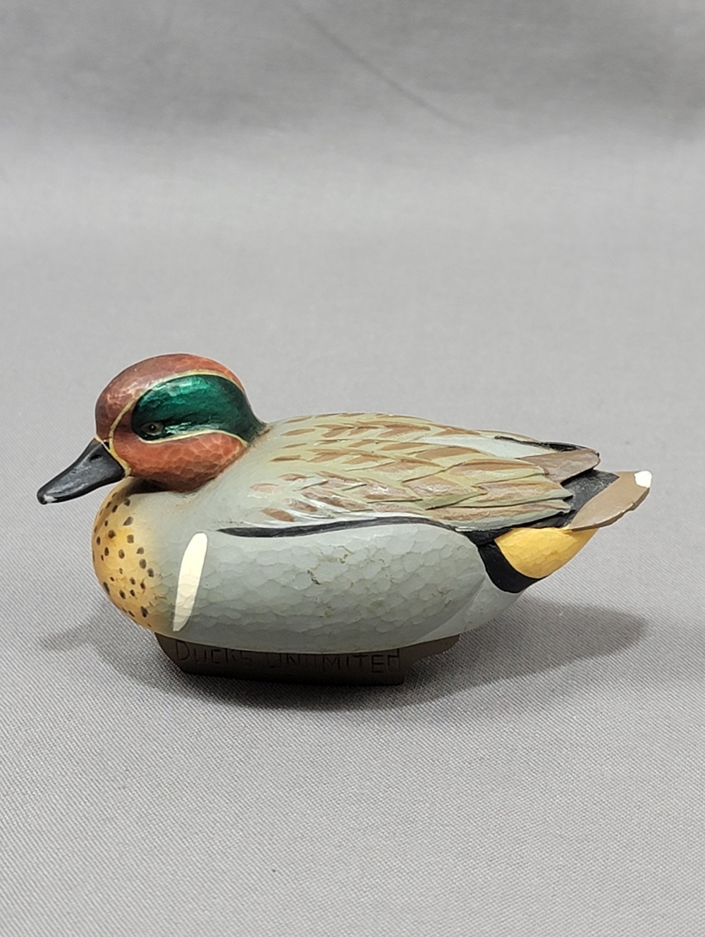 Ducks Unlimited Mini Green Winged Teal Duck Decoy Jett Brunet 2005 Replacement